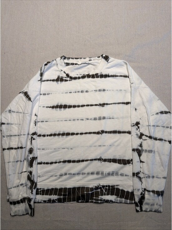 Splendid Tops - Splendid Collection Long Sleeve Top Size S White Greys-clean-SKU#19